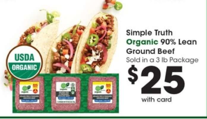Simple Truth Organic 90% Lean Ground Beef