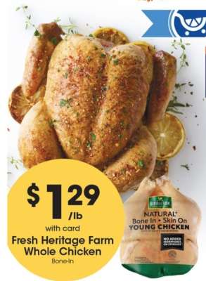 Fresh Heritage Farm Whole Chicken