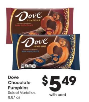 Dove Chocolate Pumpkins
