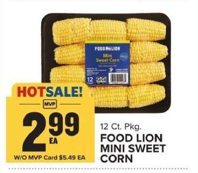 Food Lion Mini Sweet Corn