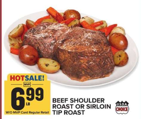 Beef Shoulder Roast or Sirloin Tip Roast