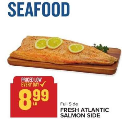 Fresh Atlantic Salmon Side