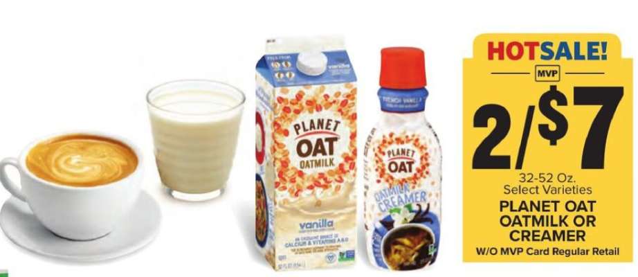 Planet Oat Oatmilk or Creamer