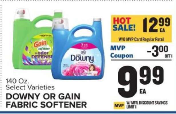 Downy or Gain Fabric Softener