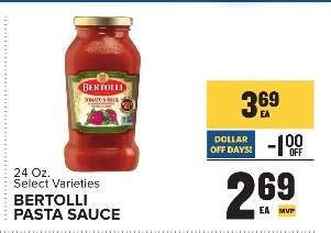 Bertolli Pasta Sauce