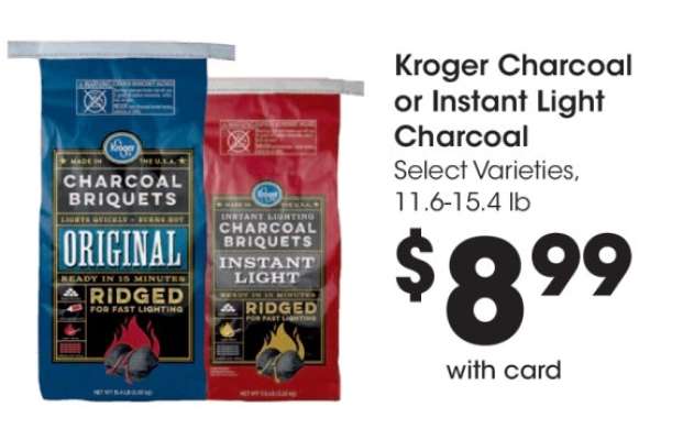 Kroger Charcoal or Instant Light Charcoal