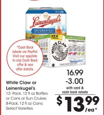 White Claw or Leinenkugel’s