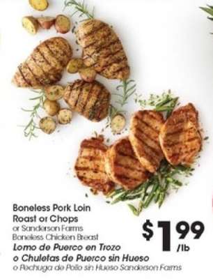 Boneless Pork Loin Roast or Chops