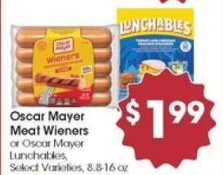 Oscar Mayer Meat Wieners or Oscar Mayer Lunchables