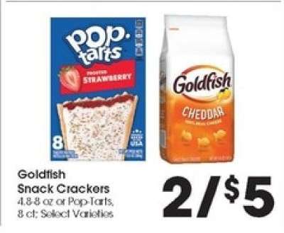 Goldfish Snack Crackers or Pop-Tarts