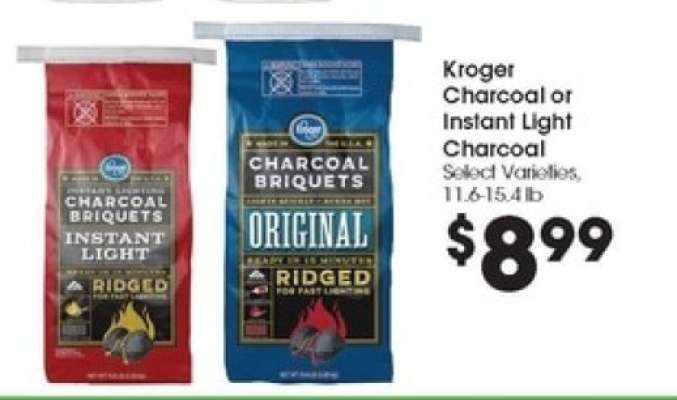 Kroger Charcoal or Instant Light Charcoal