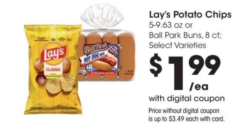 Lay's Potato Chips or Ball Park Buns