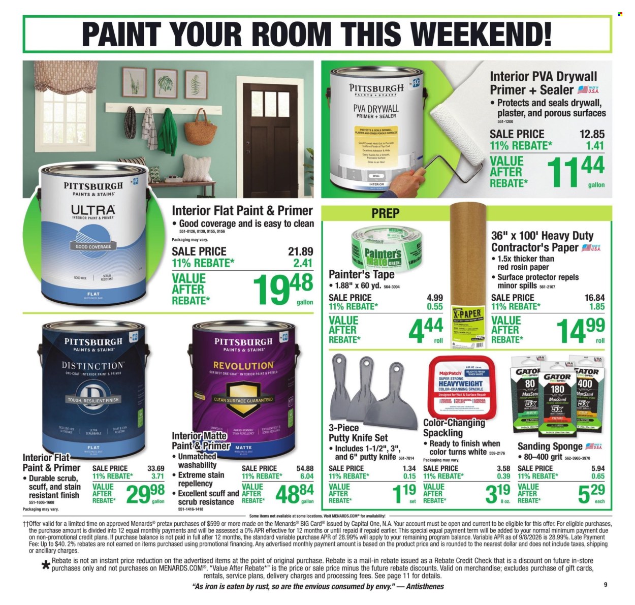 Menards ad - 10/08/2026 - 10/18/2026. Page 10