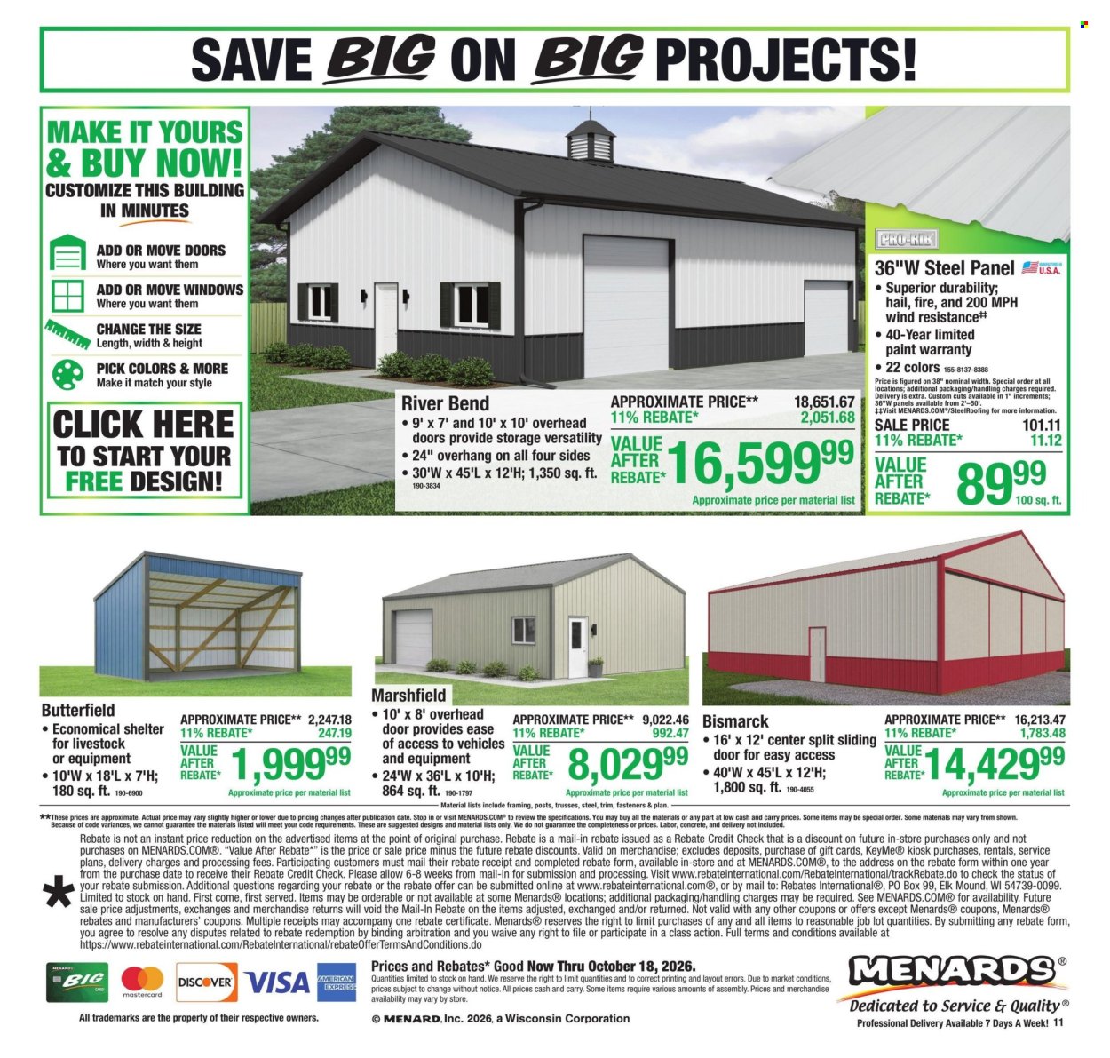Menards ad - 10/08/2026 - 10/18/2026. Page 15