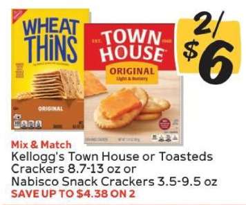 Kellogg's Town House or Toasteds Crackers