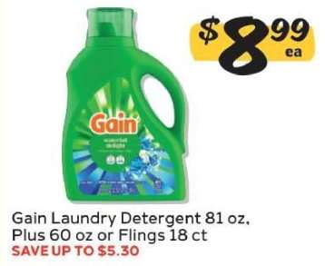 Gain Laundry Detergent