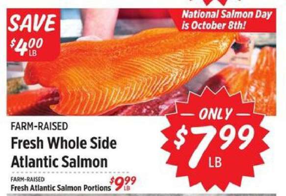 Fresh Whole Side Atlantic Salmon