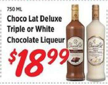 Choco Lat Deluxe Triple or White Chocolate Liqueur