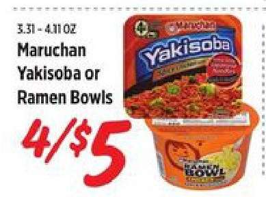 Maruchan Yakisoba or Ramen Bowls
