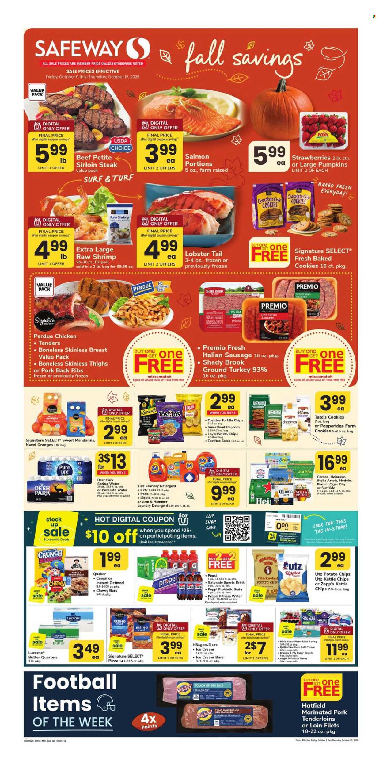 Safeway ad - 10/09/2026 - 10/15/2026. Page 1