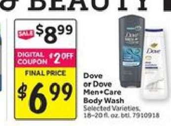 Dove or Dove Men+Care Body Wash