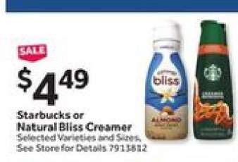 Starbucks or Natural Bliss Creamer