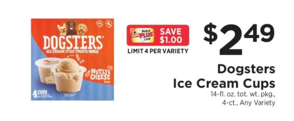 Dogsters Ice Cream Cups