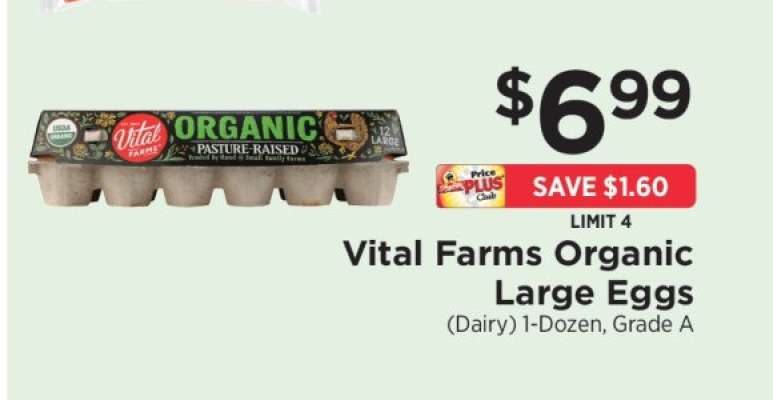 Vital Farms Organic Large Eggs