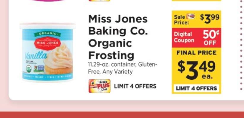 Miss Jones Baking Co. Organic Frosting