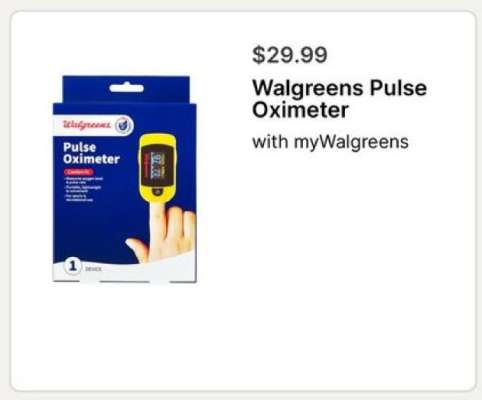 Walgreens Pulse Oximeter