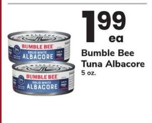 Bumble Bee Tuna Albacore