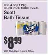 Scott Bath Tissue