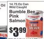 Bumble Bee Pink Salmon