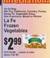 La Fe Frozen Vegetables