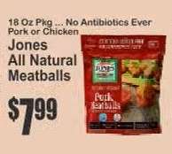 Jones All Natural Meatballs