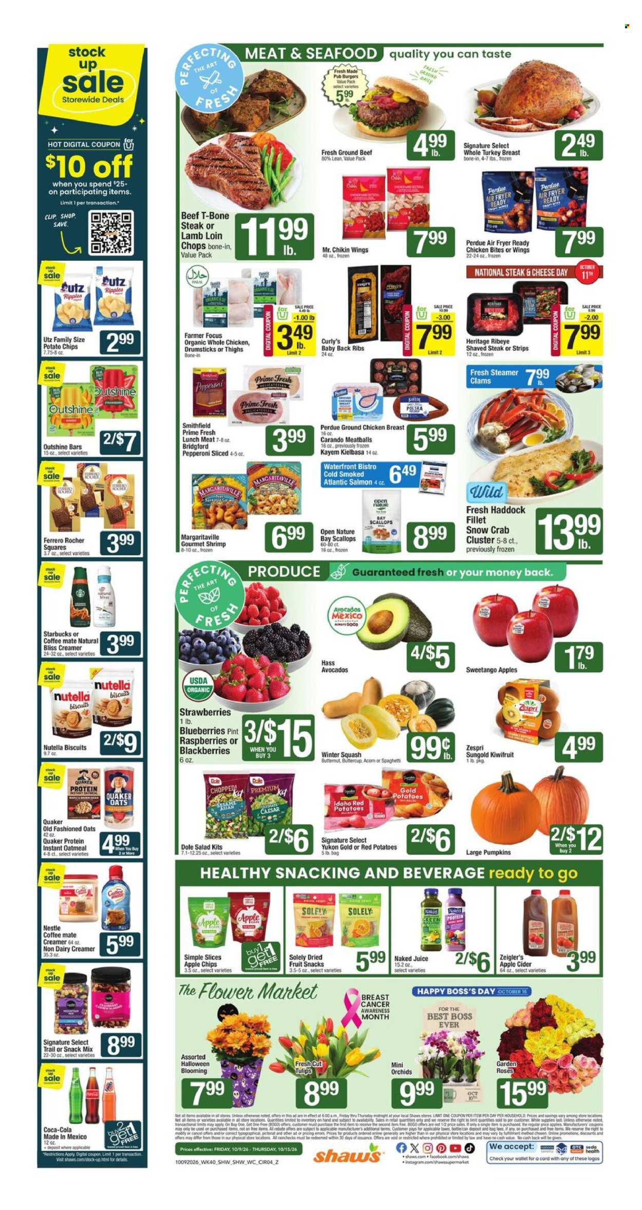 Shaw’s ad - 10/09/2026 - 10/15/2026. Page 4