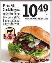 Prime Rib Steak Burgers