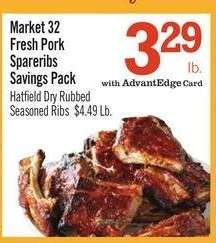 Market 32 Fresh Pork Spareribs Savings Pack