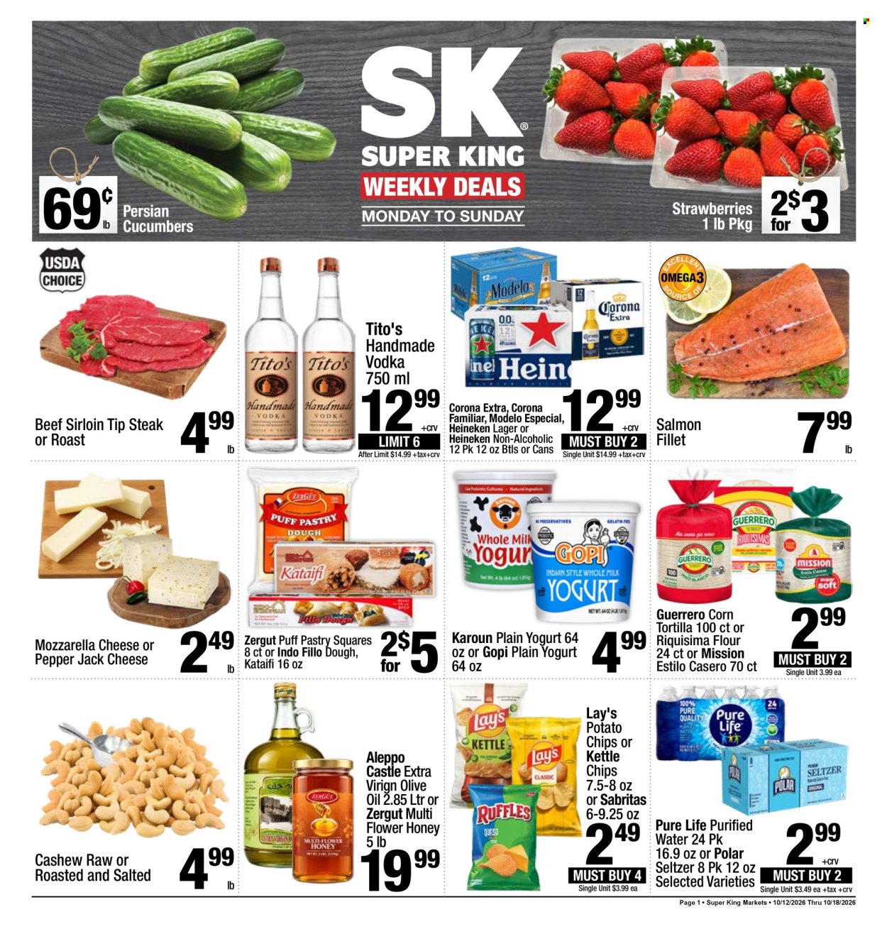 Super King Markets ad - 10/12/2026 - 10/18/2026. Page 1