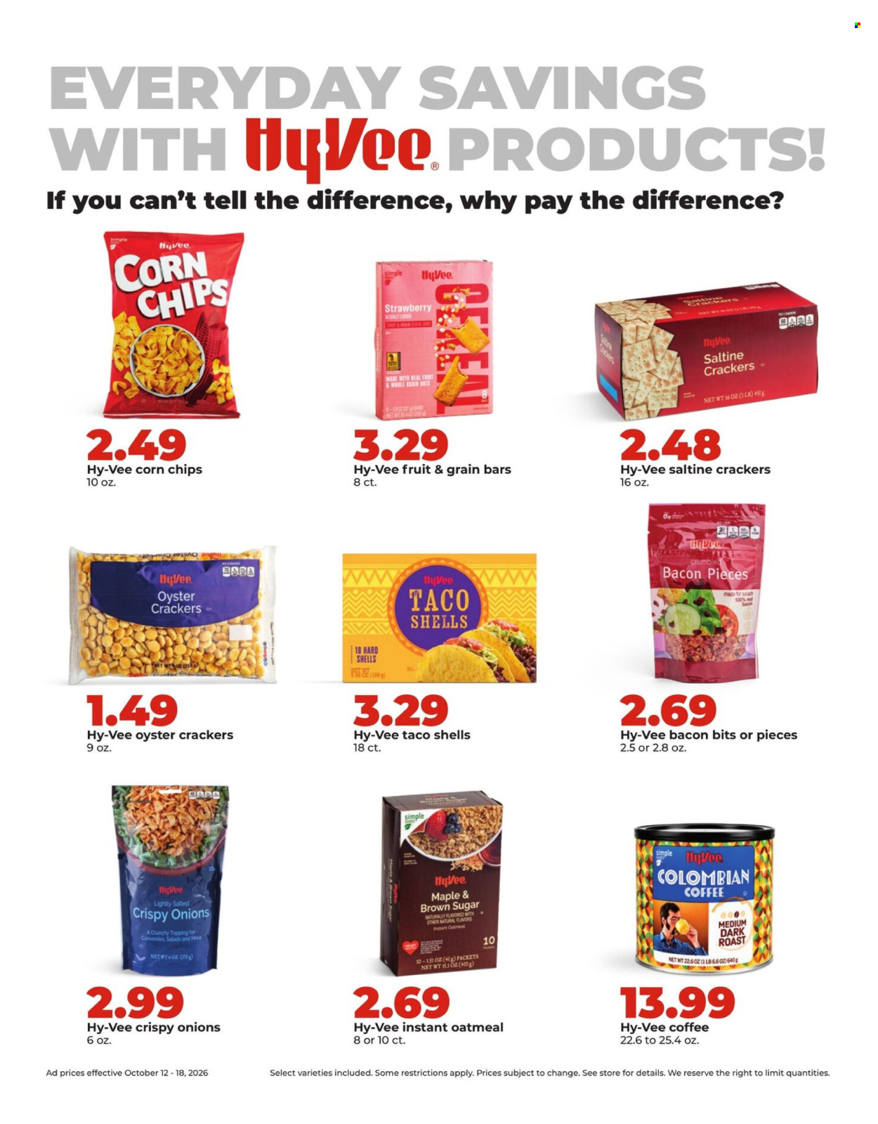Hy-Vee ad - 10/12/2026 - 10/18/2026. Page 19