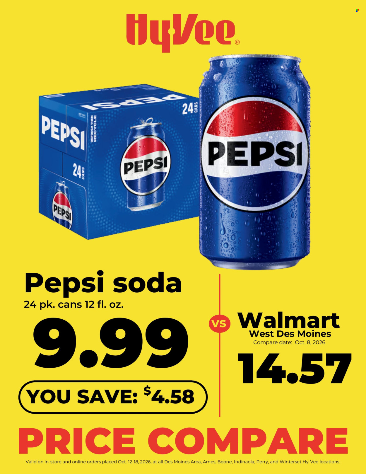 Hy-Vee ad - 10/12/2026 - 10/18/2026. Page 1