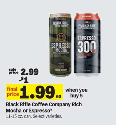 Black Rifle Coffee Company Rich Mocha or Espresso