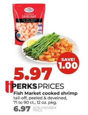 Fish Market cooked shrimp