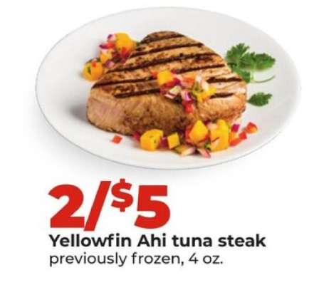 Yellowfin Ahi tuna steak