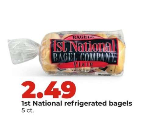 1st National refrigerated bagels