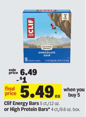Clif Energy Bars