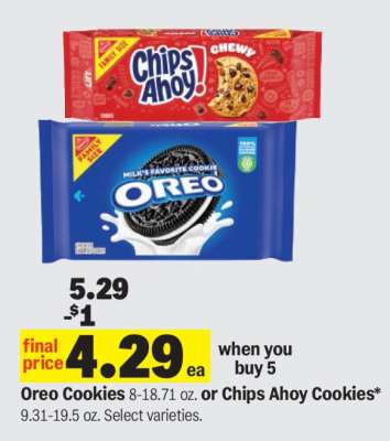 Oreo Cookies or Chips Ahoy! Cookies