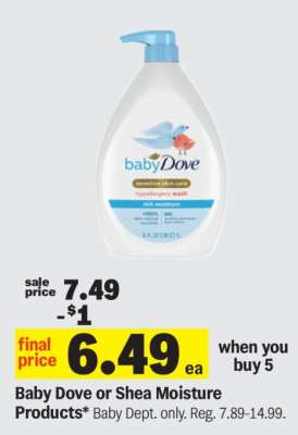 Baby Dove or Shea Moisture Products