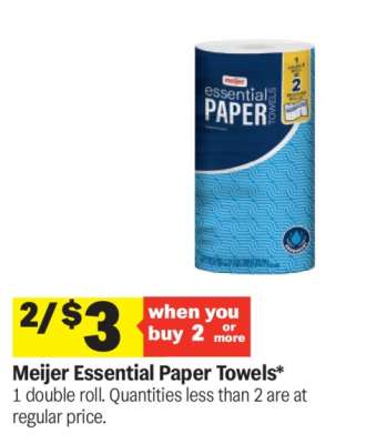 Meijer Essential Paper Towels*