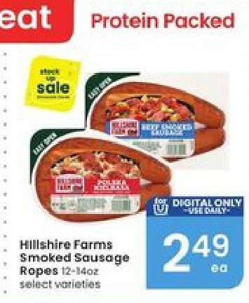 Hillshire Farms Smoked Sausage Ropes
